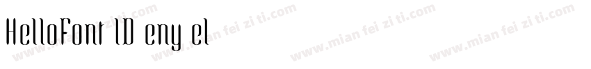 HelloFont lD eny el字体转换